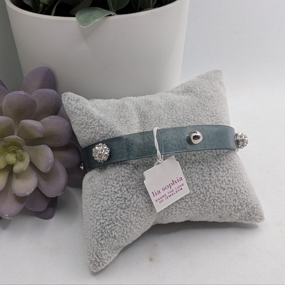 Lia Sophia Studded Smoky Lucite Bangle ✨